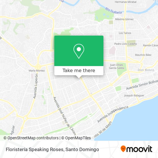 Floristería Speaking Roses map