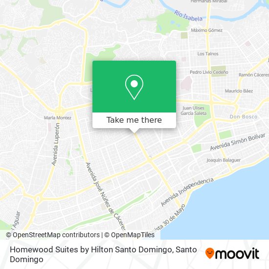 Homewood Suites by Hilton Santo Domingo map