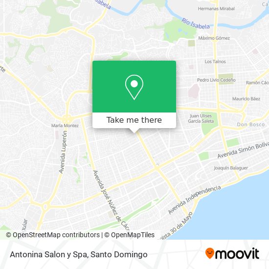 Antonina Salon y Spa map