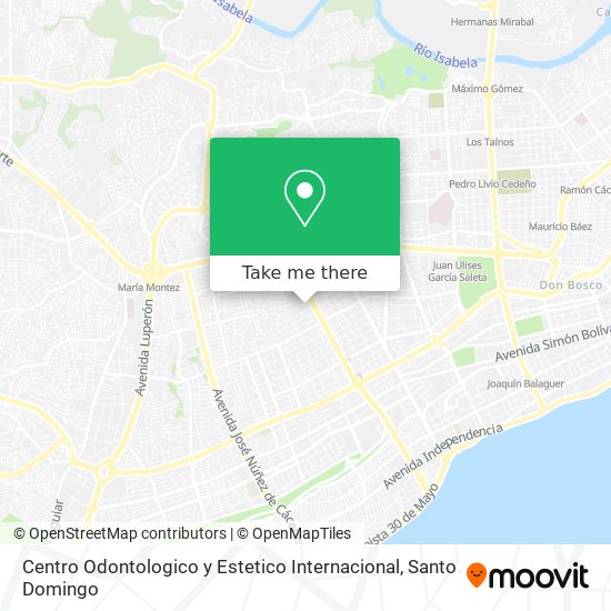 Mapa de Centro Odontologico y Estetico Internacional