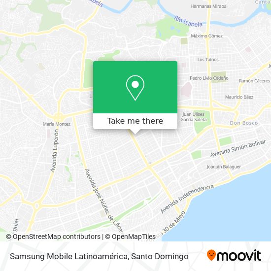 Samsung Mobile Latinoamérica map
