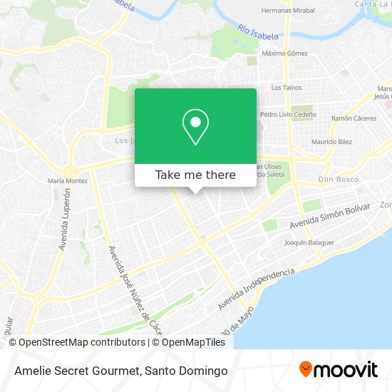 Amelie Secret Gourmet map