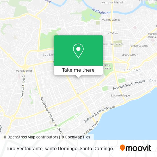 Turo Restaurante, santo Domingo map