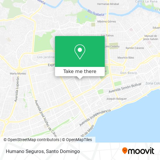 Humano Seguros map