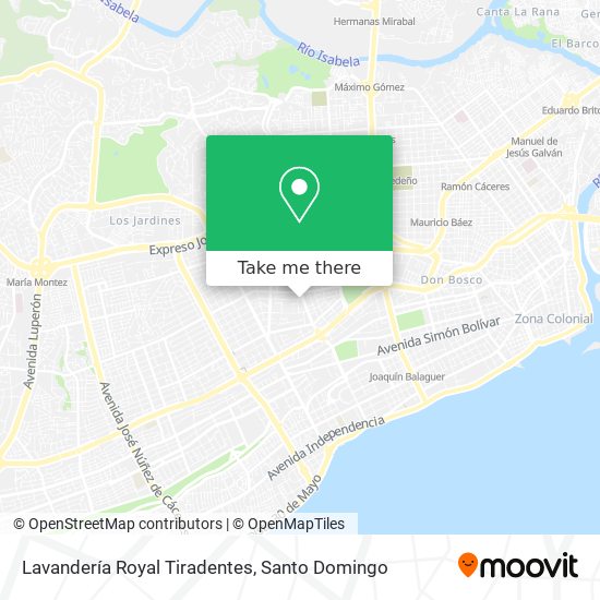 Lavandería Royal Tiradentes map
