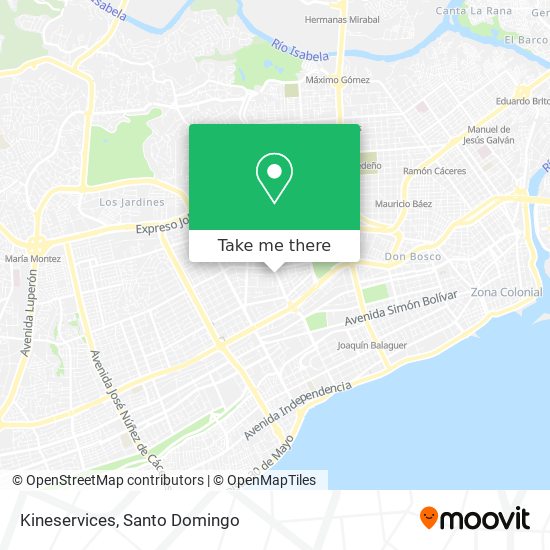 Kineservices map