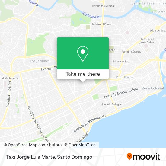 Taxi Jorge Luis Marte map