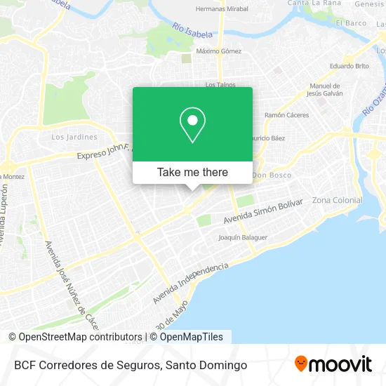 BCF Corredores de Seguros map