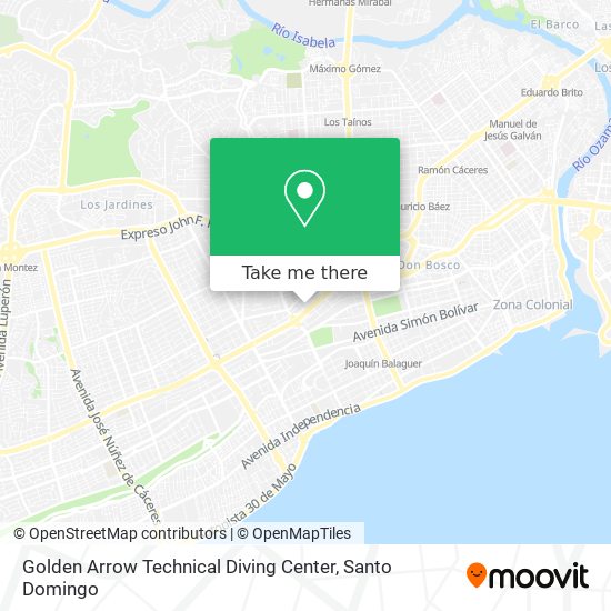 Golden Arrow Technical Diving Center map