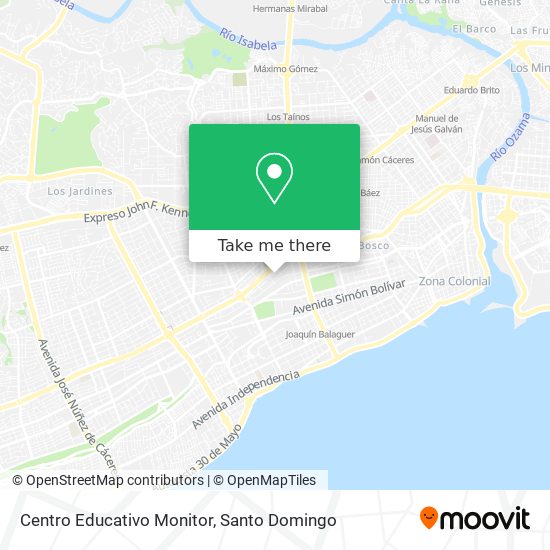 Centro Educativo Monitor map