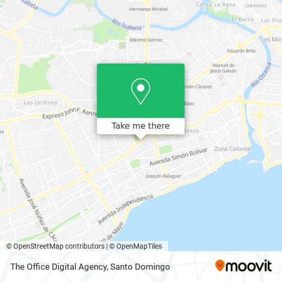 The Office Digital Agency map