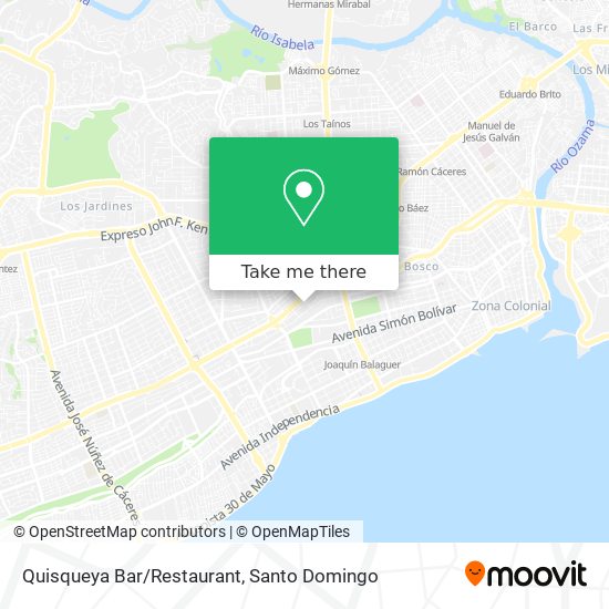 Mapa de Quisqueya Bar/Restaurant