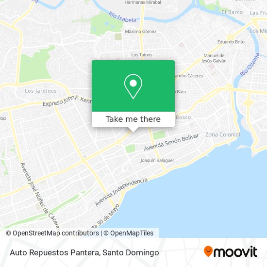 Auto Repuestos Pantera map