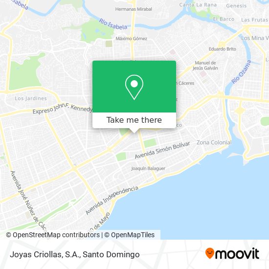 Mapa de Joyas Criollas, S.A.