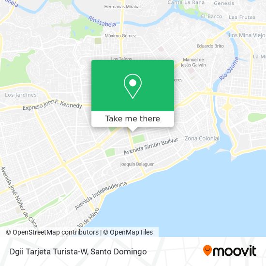 Dgii Tarjeta Turista-W map