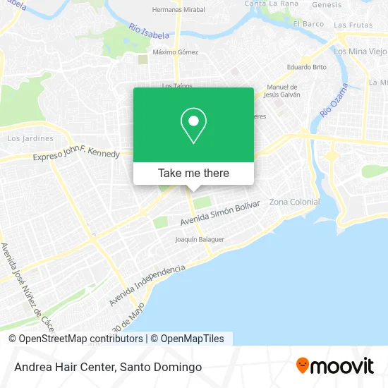 Mapa de Andrea Hair Center