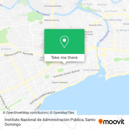 Instituto Nacional de Administración Pública map