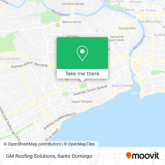 GM Roofing Solutions map