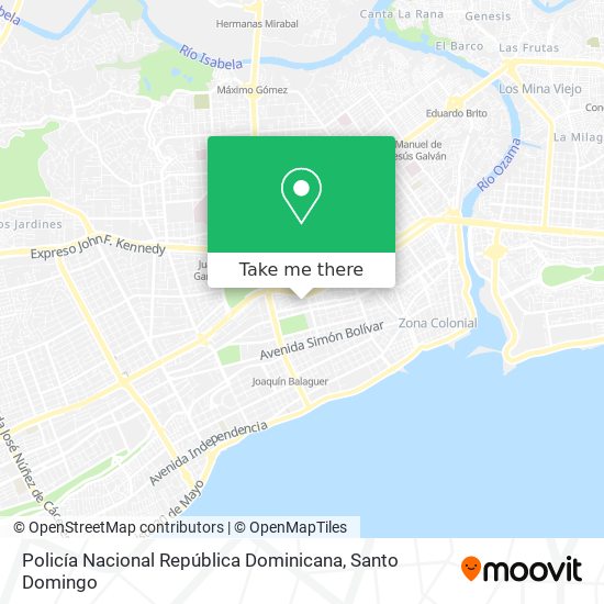 Policía Nacional República Dominicana map