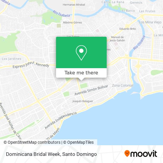 Dominicana Bridal Week map