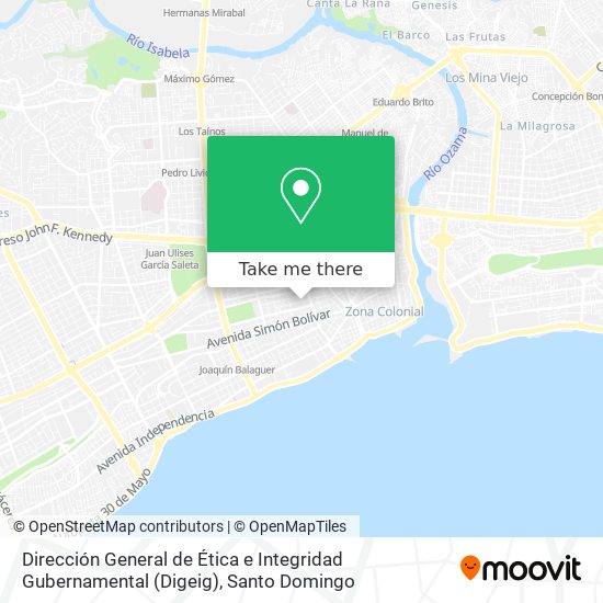 Dirección General de Ética e Integridad Gubernamental (Digeig) map
