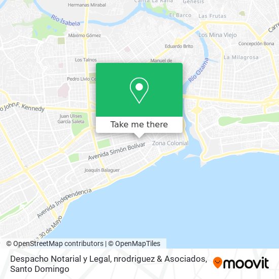 Mapa de Despacho Notarial y Legal, nrodriguez & Asociados