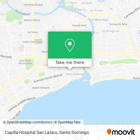 Capilla Hospital San Lázaro map
