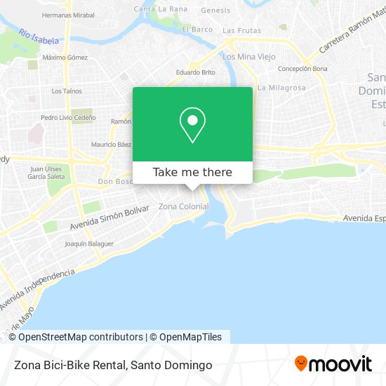 Zona Bici-Bike Rental map