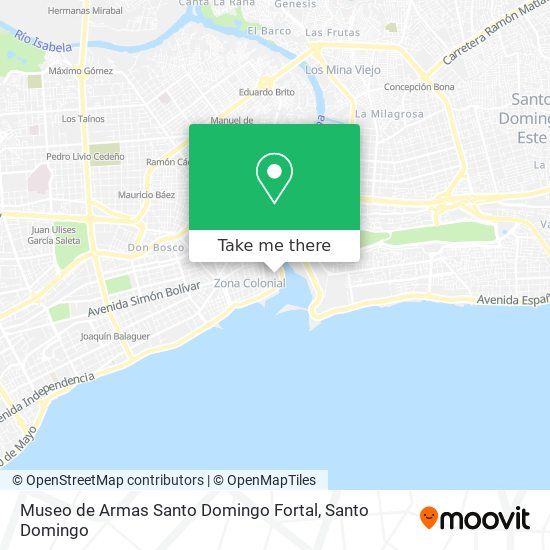 Museo de Armas Santo Domingo Fortal map