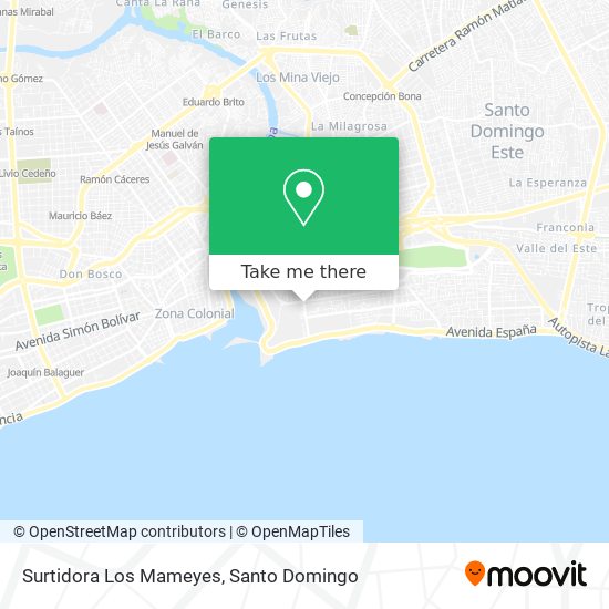 Surtidora Los Mameyes map