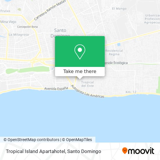 Tropical Island Apartahotel map
