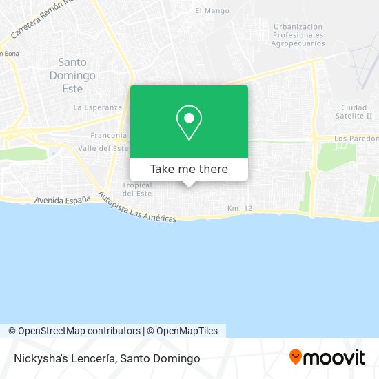 Nickysha's Lencería map