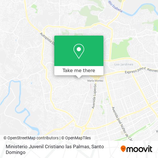 Ministerio Juvenil Cristiano las Palmas map