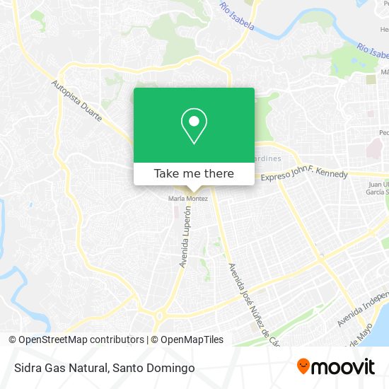 Sidra Gas Natural map