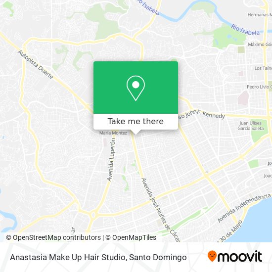 Mapa de Anastasia Make Up Hair Studio