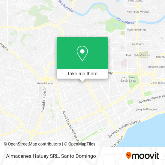 Mapa de Almacenes Hatuey SRL