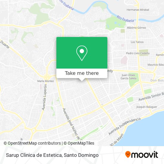 Sarup Clinica de Estetica map