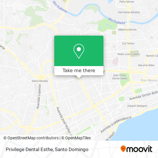 Privilege Dental Esthe map