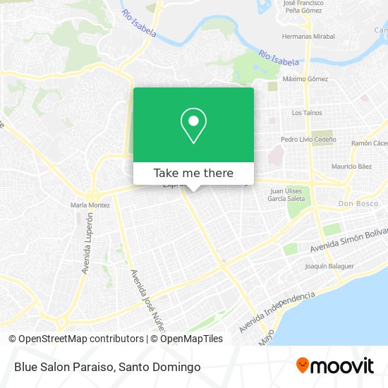 Blue Salon Paraiso map