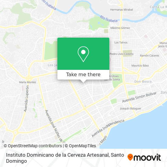 Instituto Dominicano de la Cerveza Artesanal map