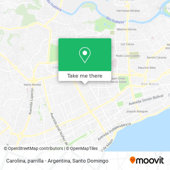 Carolina, parrilla - Argentina map