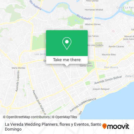 La Vereda Wedding Planners, flores y Eventos map