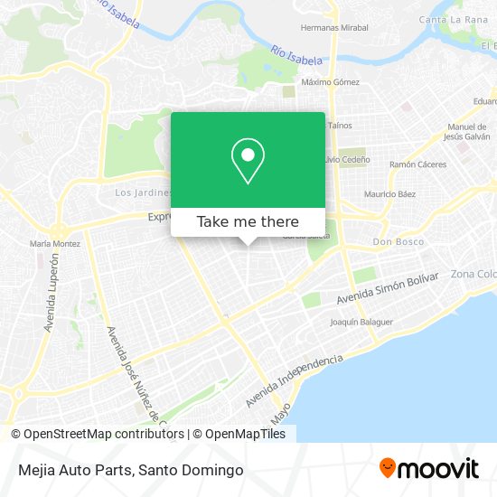 Mejia Auto Parts map