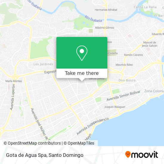 Mapa de Gota de Agua Spa