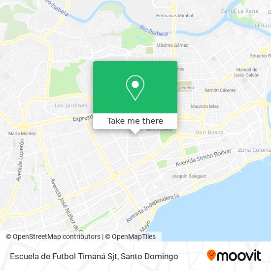 Mapa de Escuela de Futbol Timaná Sjt