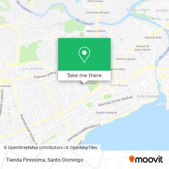 Mapa de Tienda Finissima