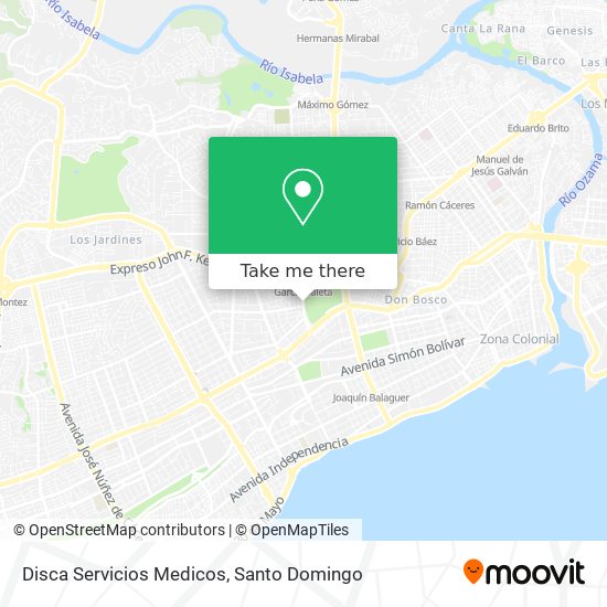 Disca Servicios Medicos map