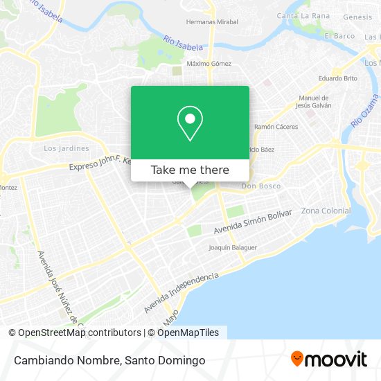 Mapa de Cambiando Nombre