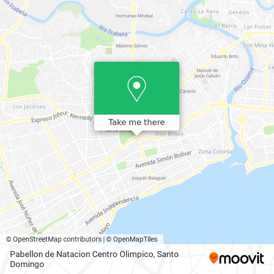 Pabellon de Natacion Centro Olimpico map