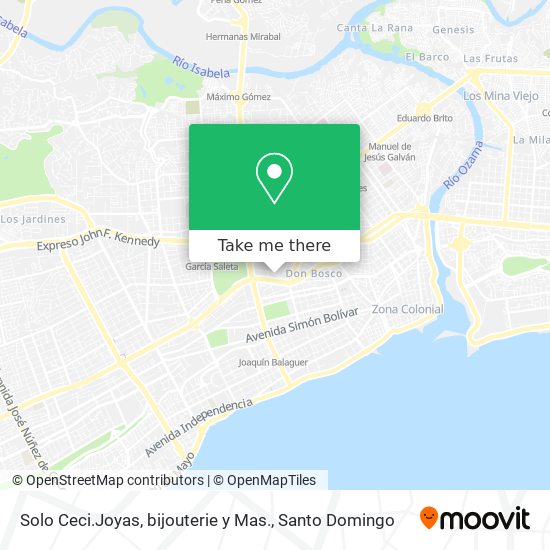 Mapa de Solo Ceci.Joyas, bijouterie y Mas.